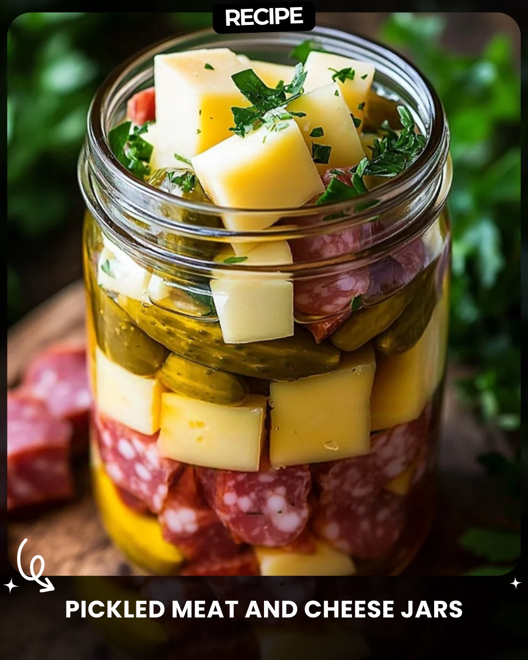 Pickled Meat and Cheese Jars