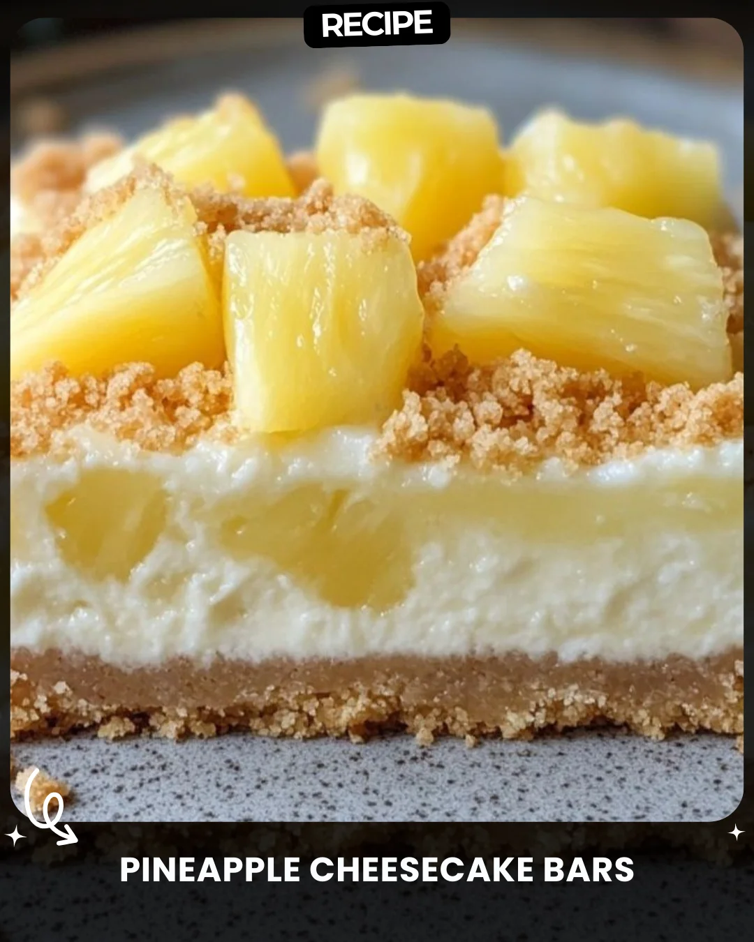 Pineapple Cheesecake Bars