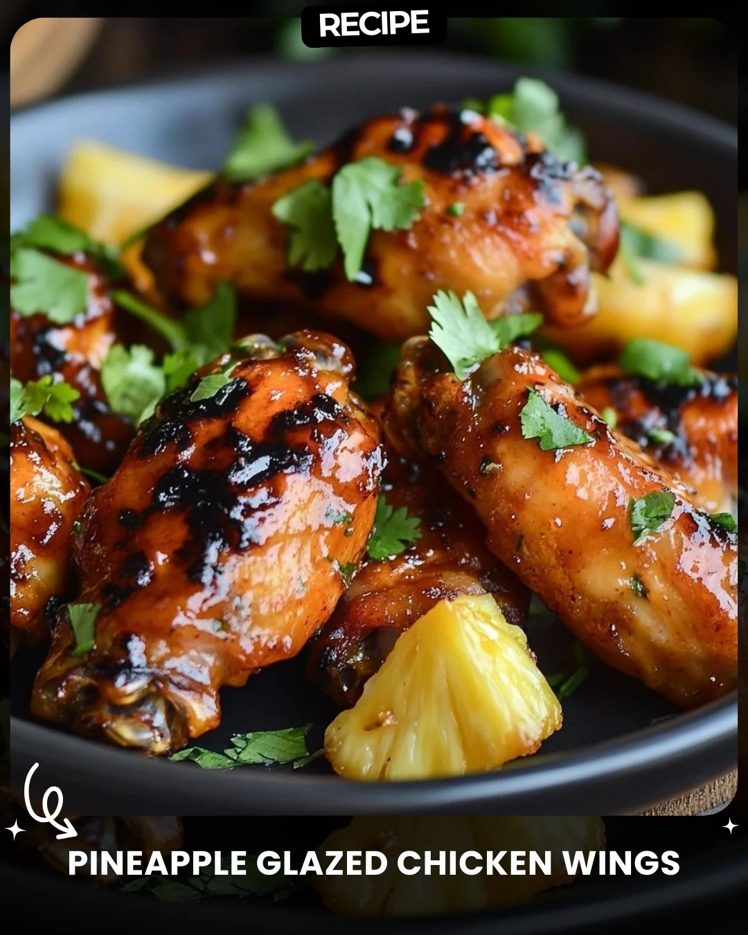 Pineapple Glazed Chicken Wings