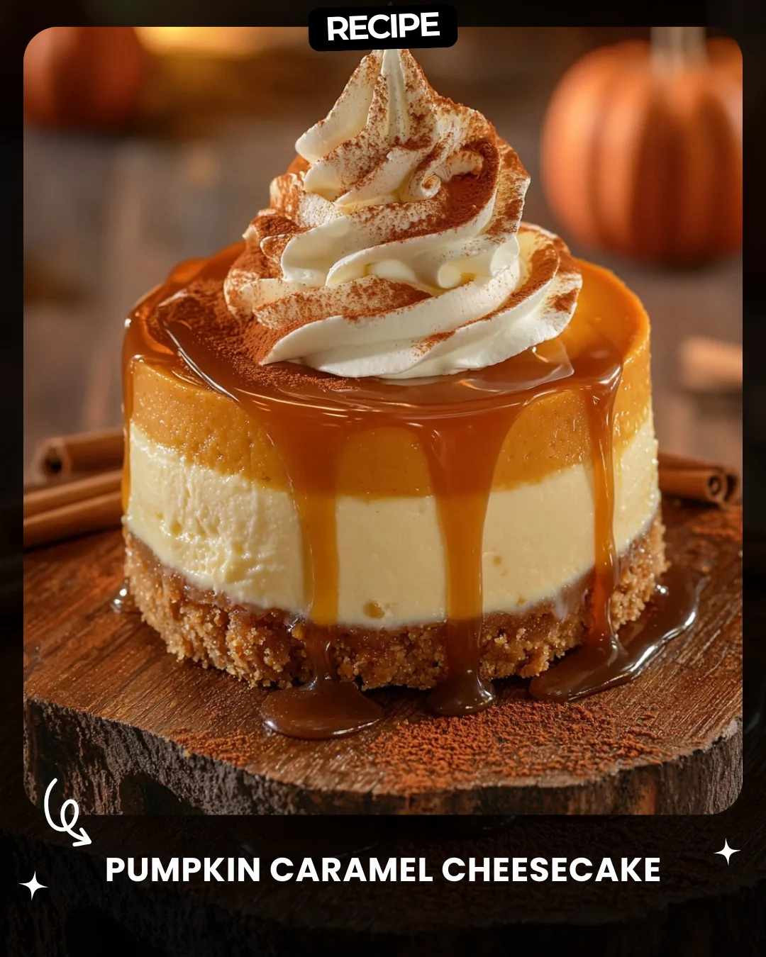Pumpkin Caramel Cheesecake