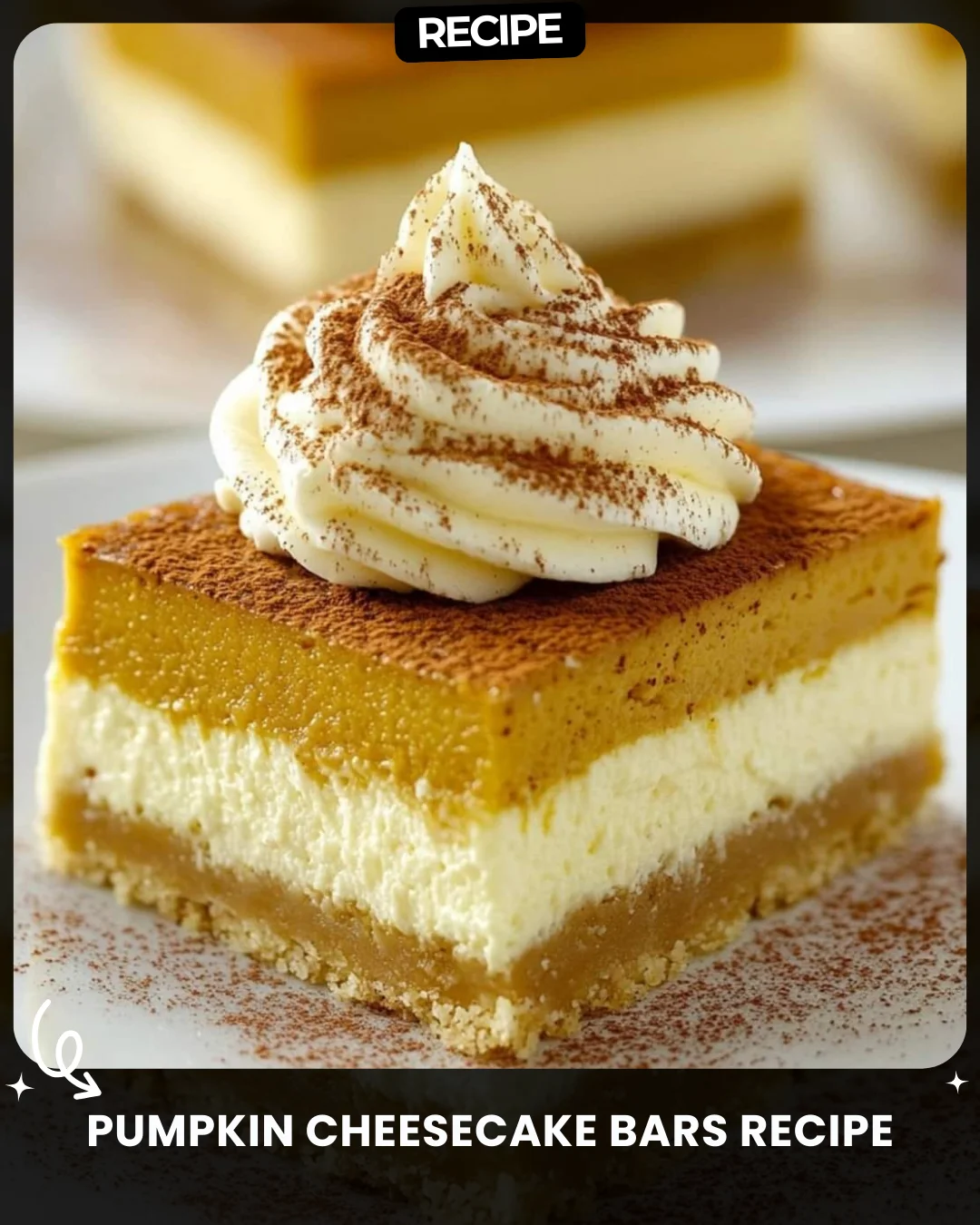 Pumpkin Cheesecake Bars Recipe