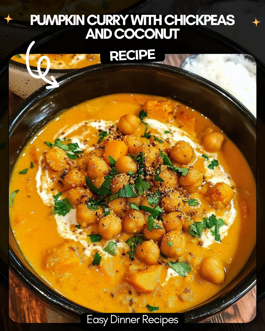 Pumpkin Curry with Chickpeas and Coconut