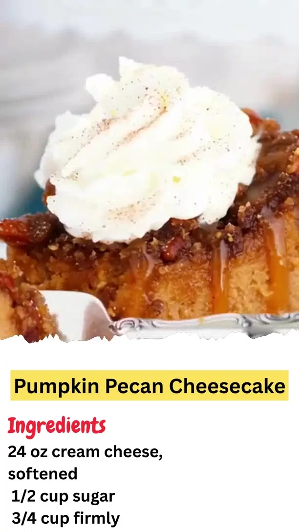Pumpkin Pecan Cheesecake