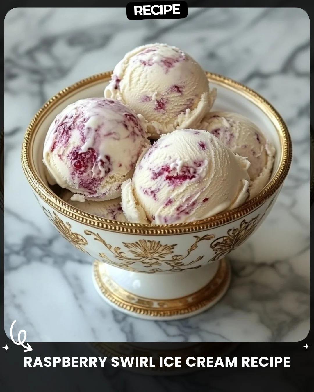 Raspberry Swirl Ice Cream Recipe