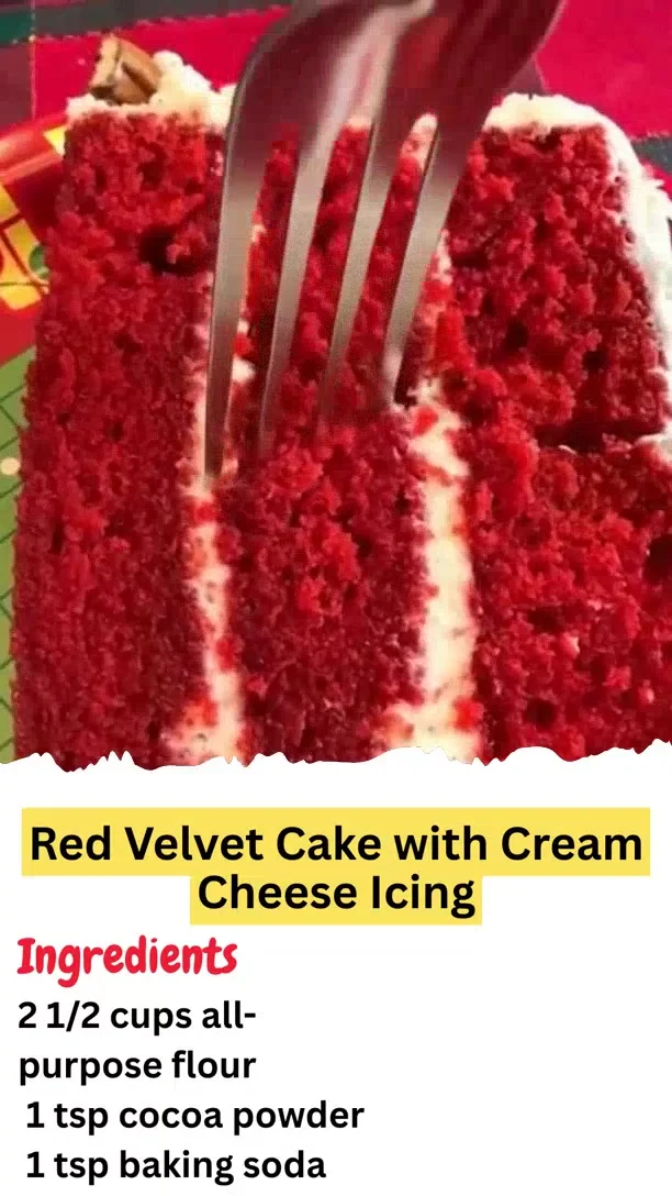 Red Velvet Cake with Cream Cheese Icing