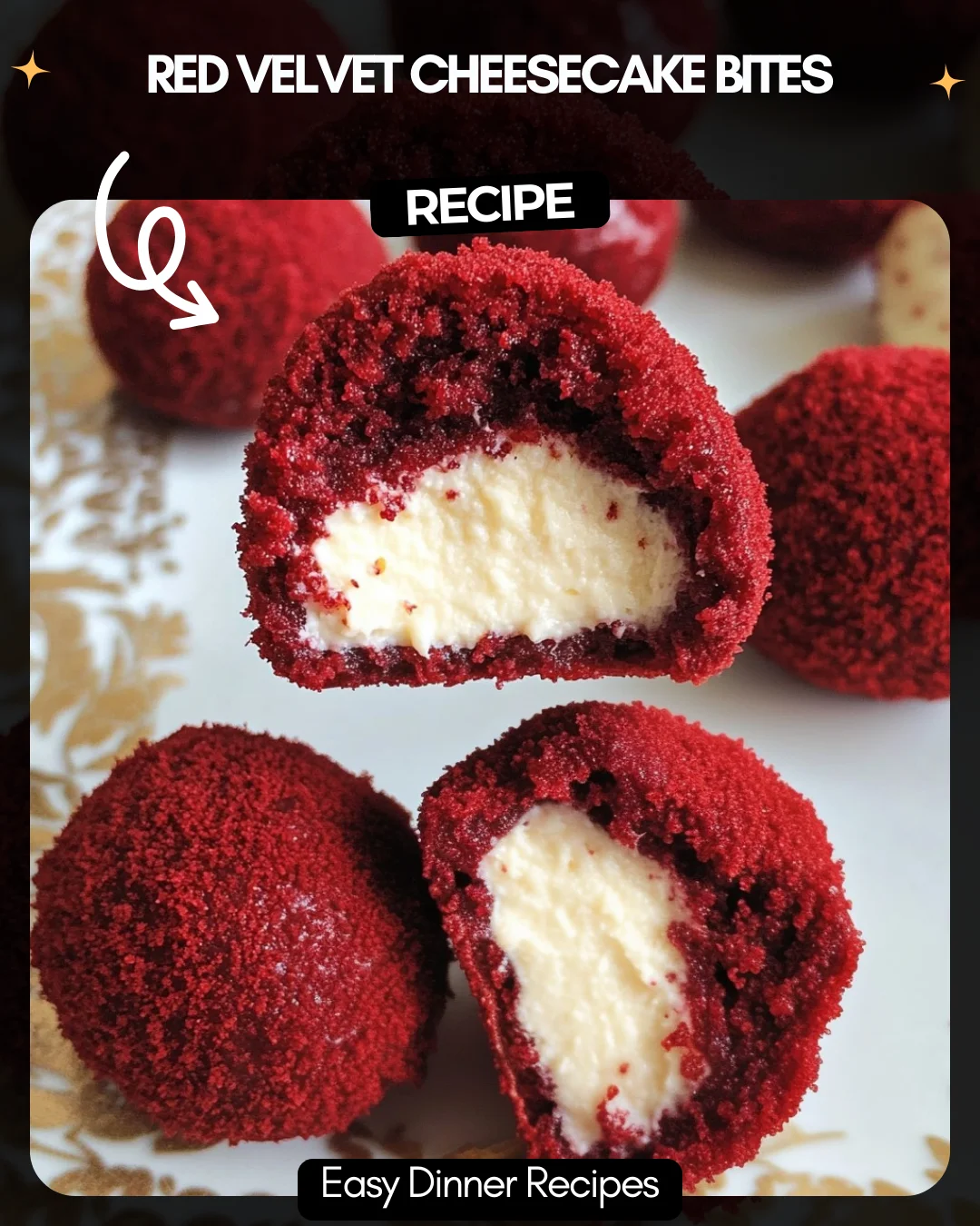 Red Velvet Cheesecake Bites
