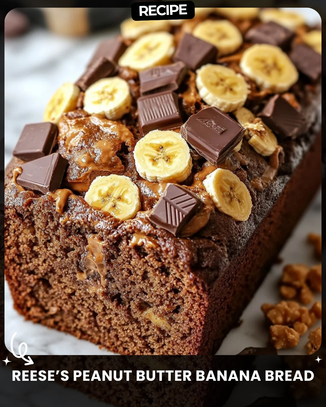 Reese’s Peanut Butter Banana Bread