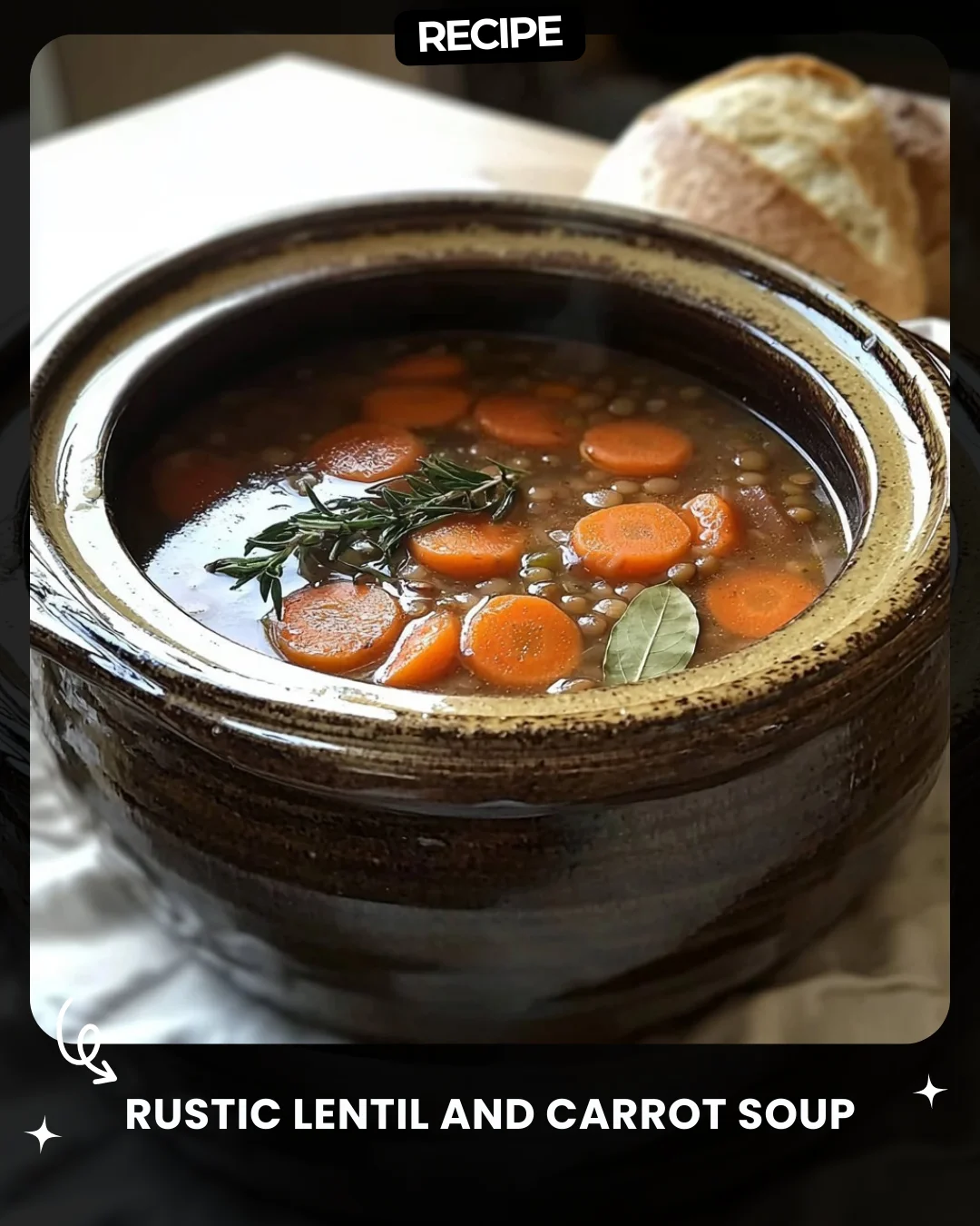 Rustic Lentil and Carrot Soup