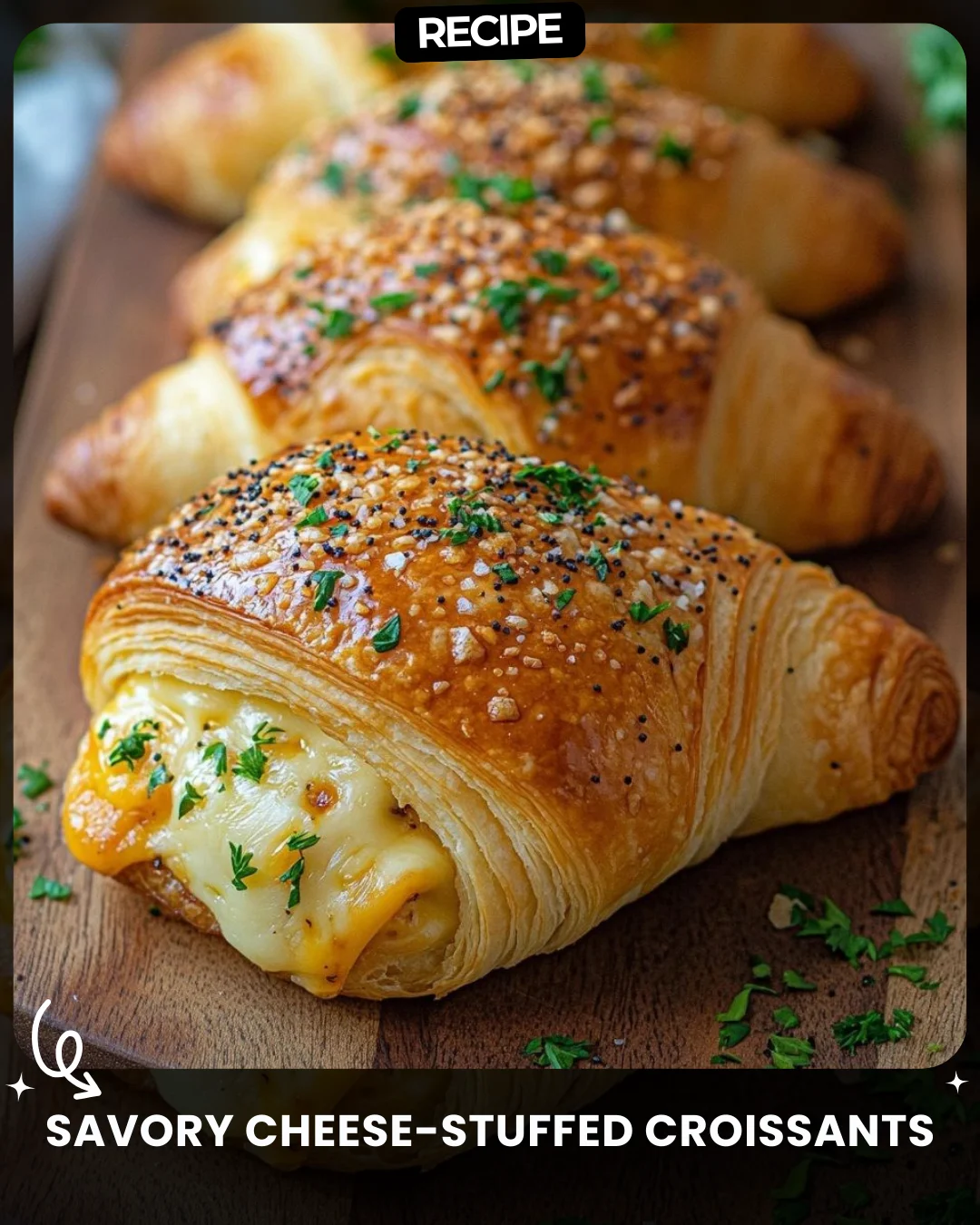 Savory Cheese-Stuffed Croissants