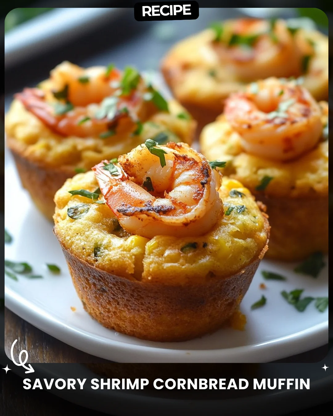 Savory Shrimp Cornbread Muffin