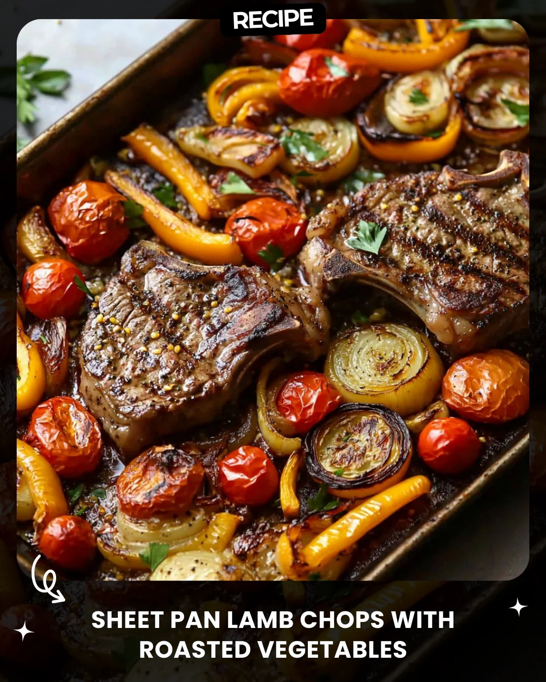 Sheet Pan Lamb Chops with Roasted Vegetables