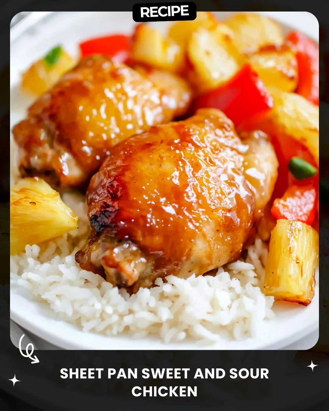 Sheet Pan Sweet and Sour Chicken