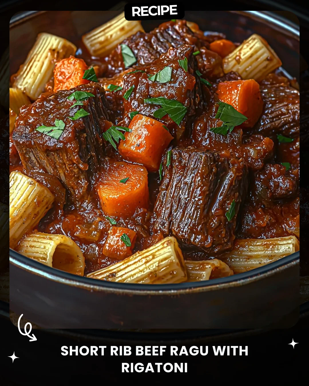 Short Rib Beef Ragu with Rigatoni