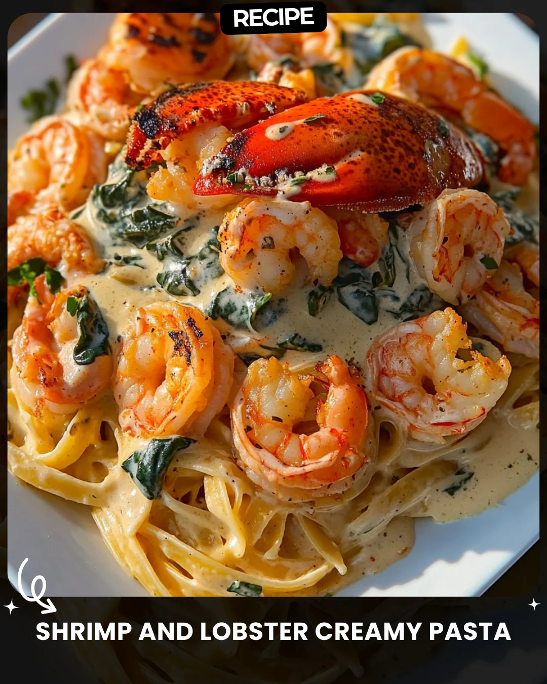 Shrimp and Lobster Creamy Pasta