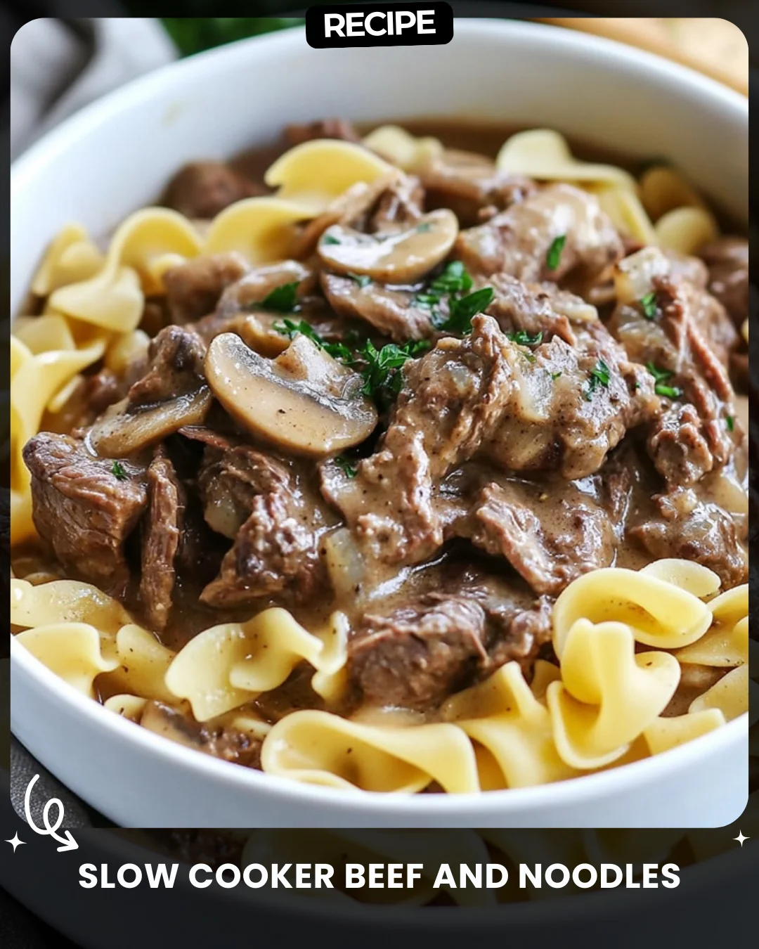 Slow Cooker Beef and Noodles