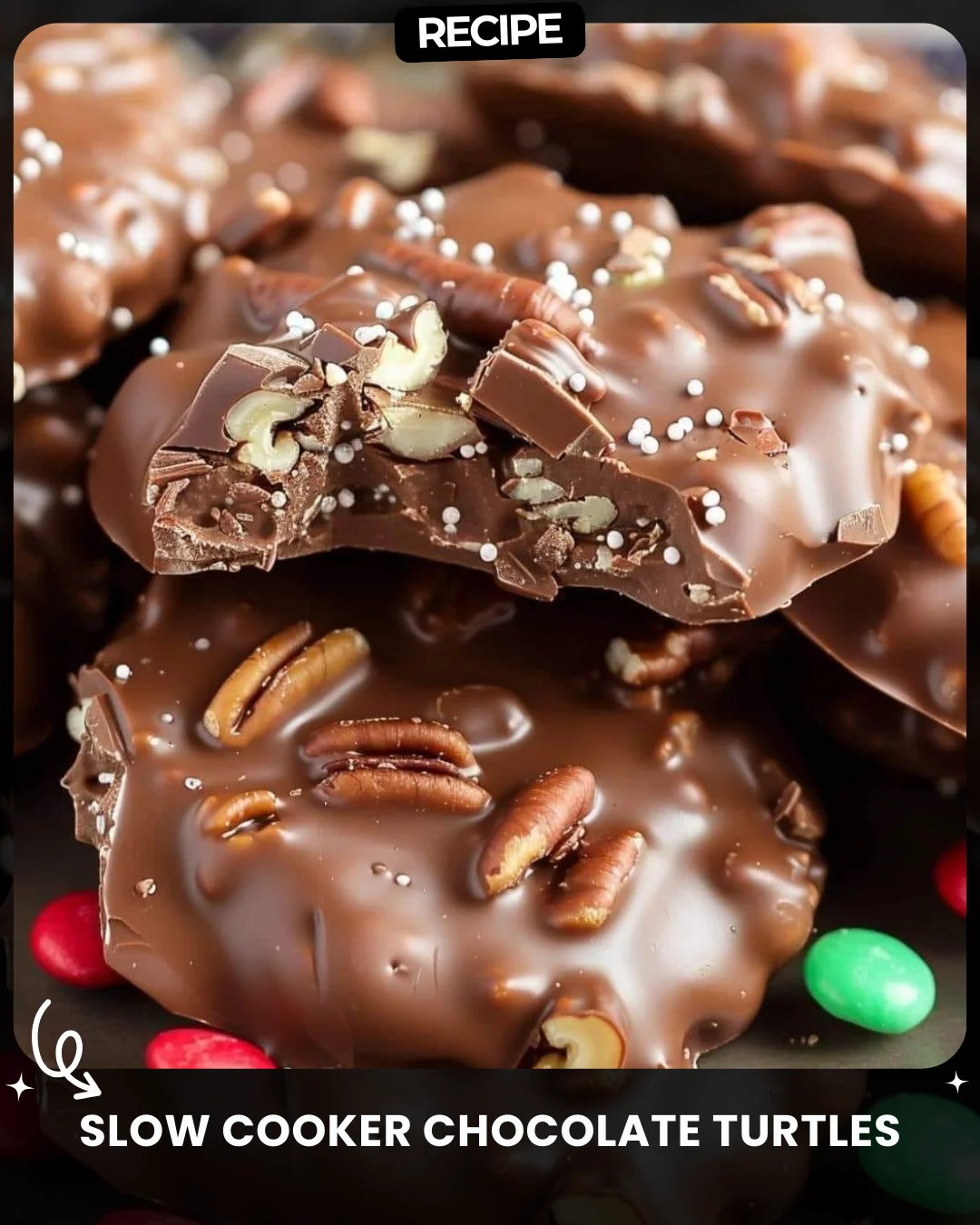 Slow Cooker Chocolate Turtles