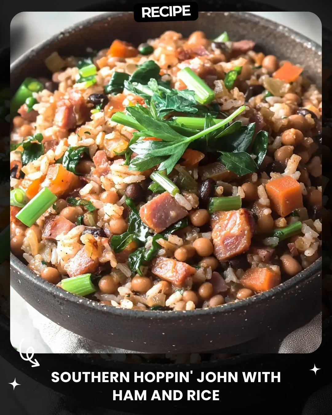 Southern Hoppin’ John with Ham and Rice