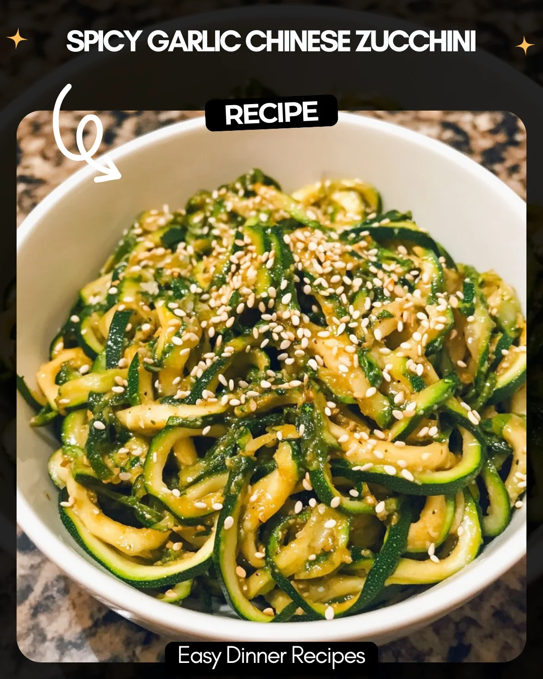 Spicy Garlic Chinese Zucchini