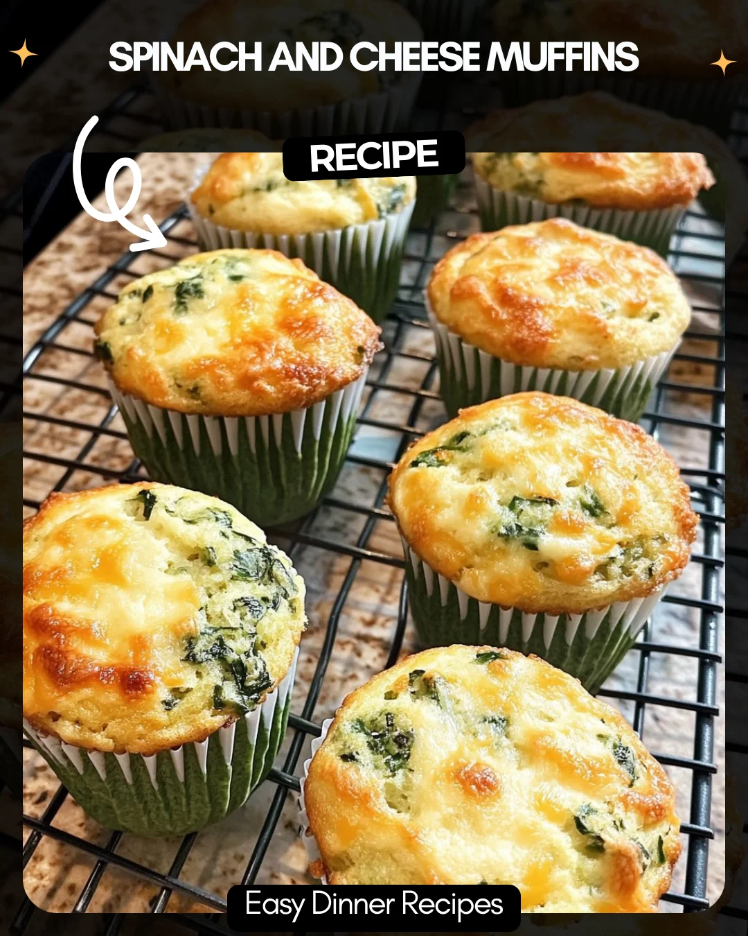 Spinach and Cheese Muffins