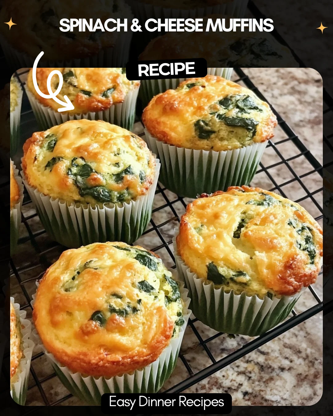 Spinach & Cheese Muffins