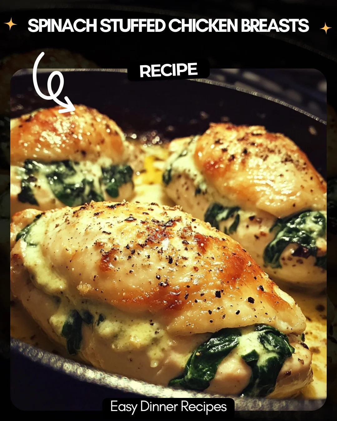 Spinach Stuffed Chicken Breasts