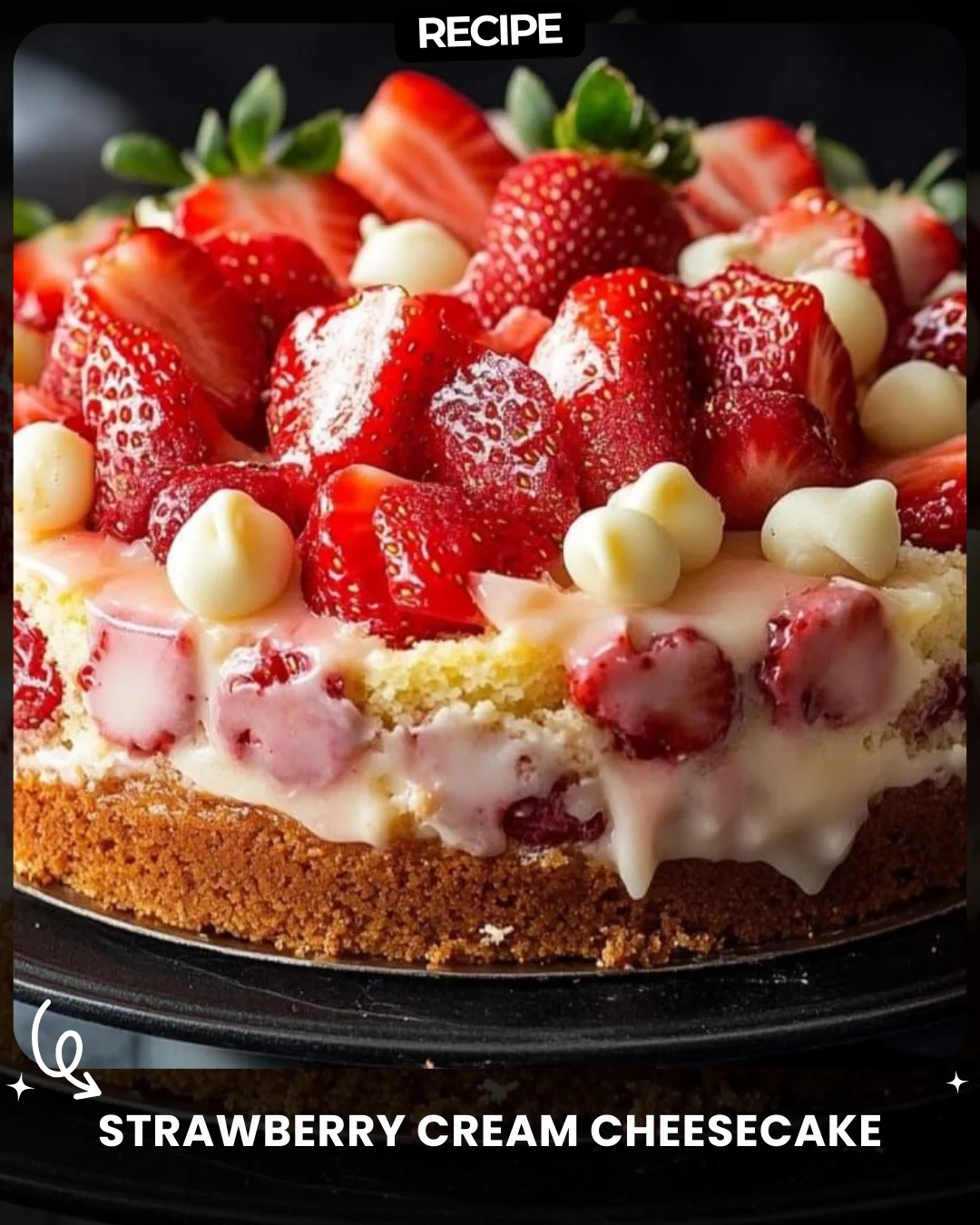 Strawberry Cream Cheesecake