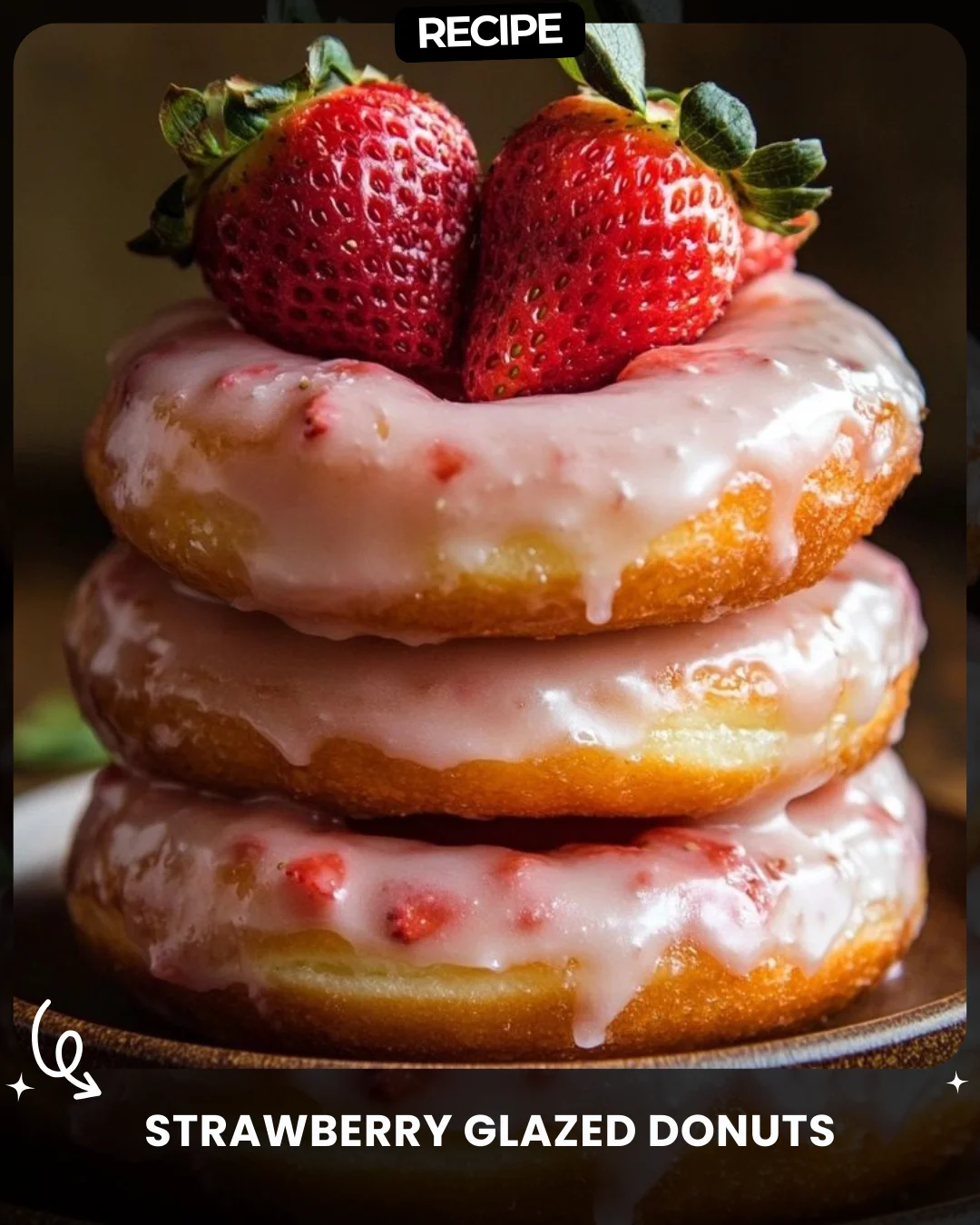 Strawberry Glazed Donuts