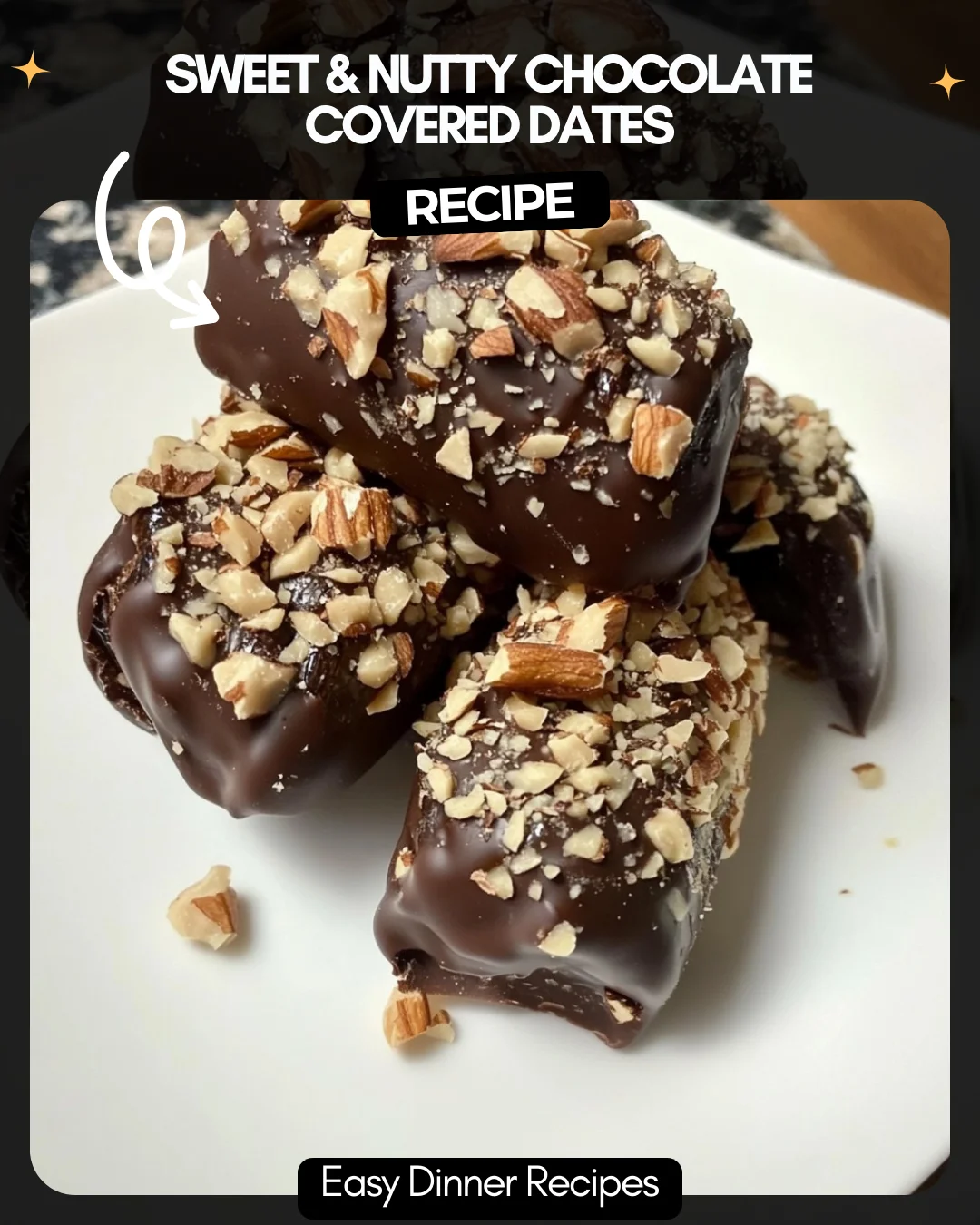 Sweet & Nutty Chocolate Covered Dates