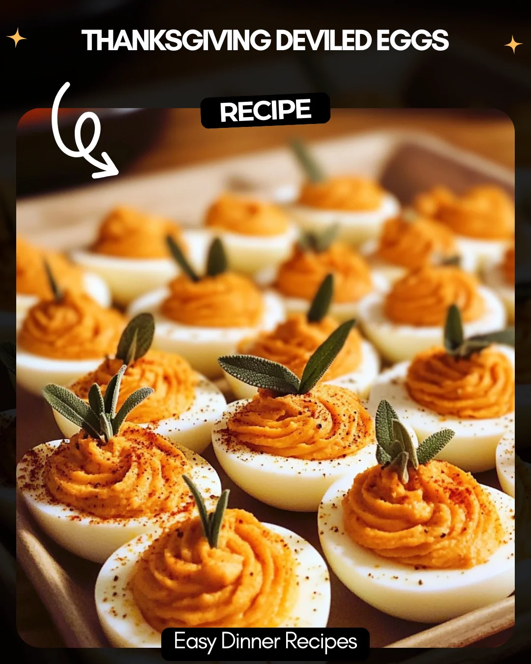 Thanksgiving Deviled Eggs