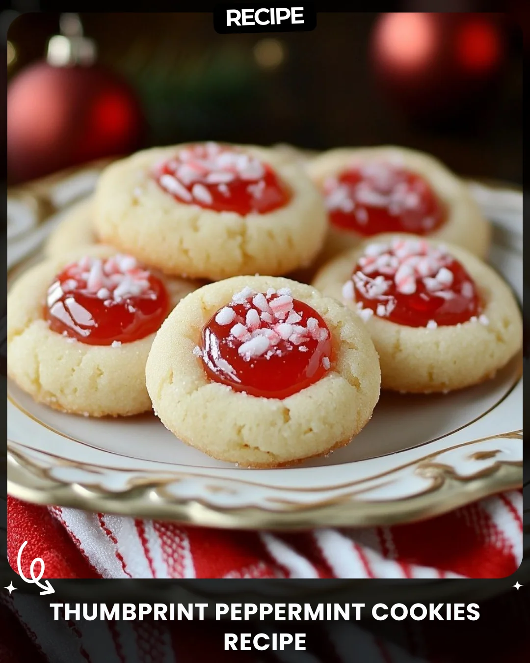 Thumbprint Peppermint Cookies Recipe