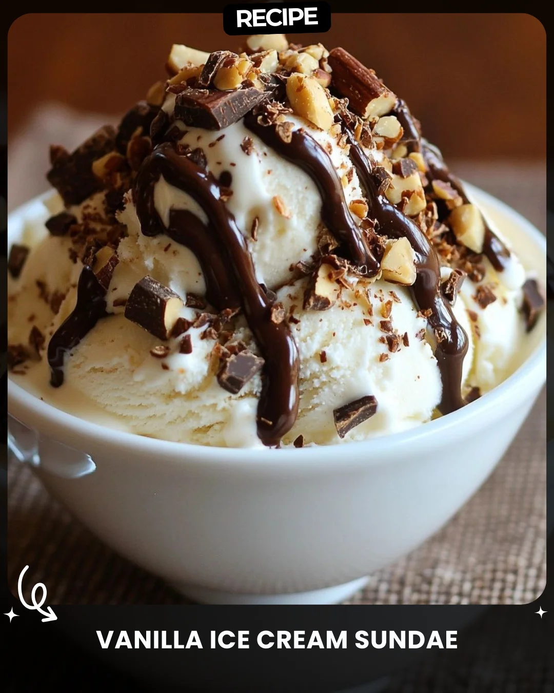 Vanilla Ice Cream Sundae