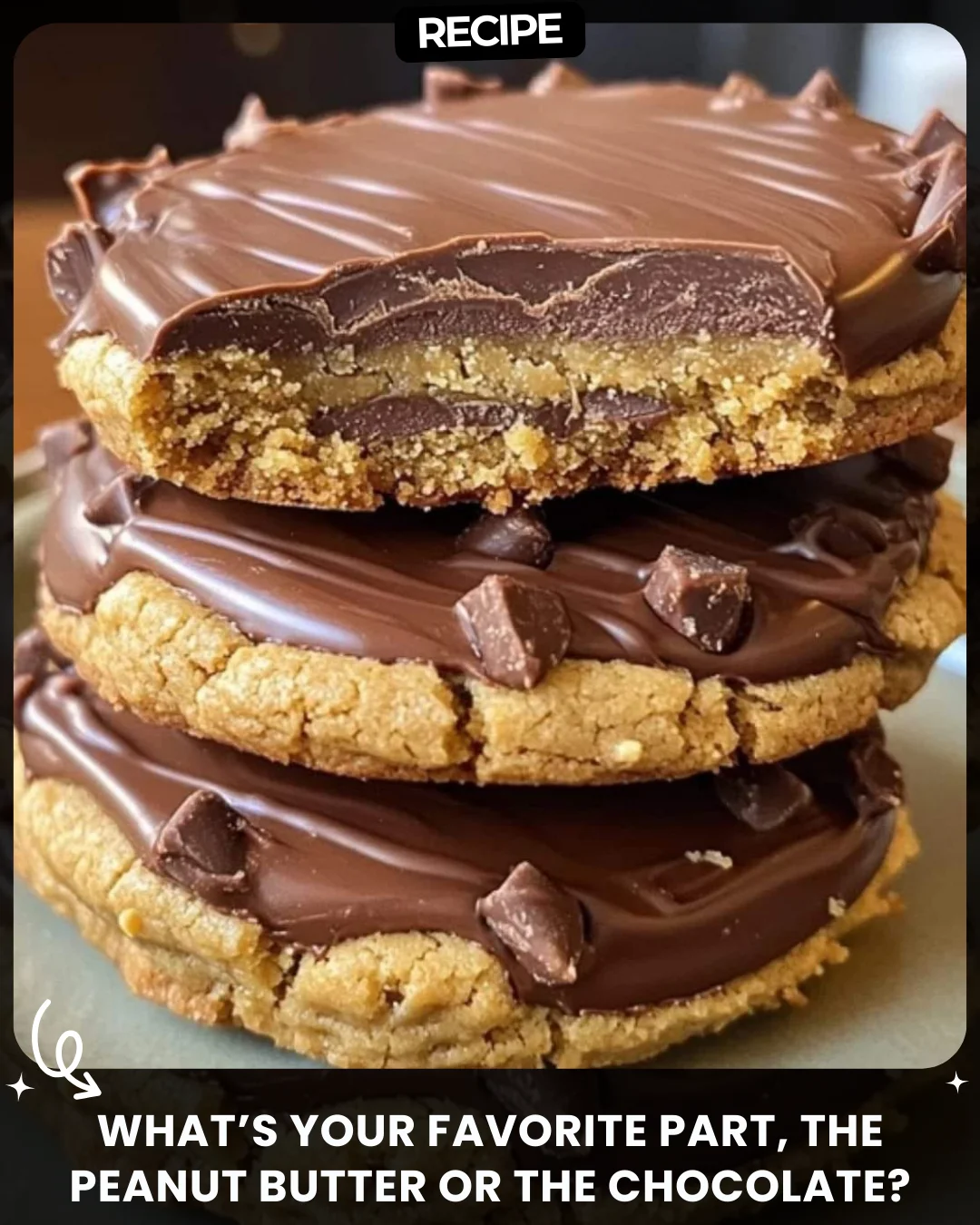 What’s your favorite part, the peanut butter or the chocolate?