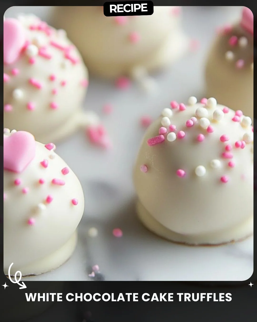 White Chocolate Cake Truffles