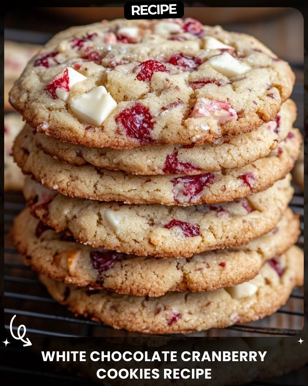 White Chocolate Cranberry Cookies Recipe