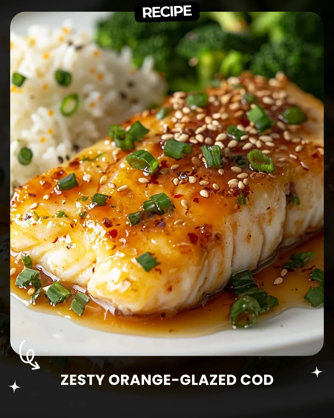 Zesty Orange-Glazed Cod