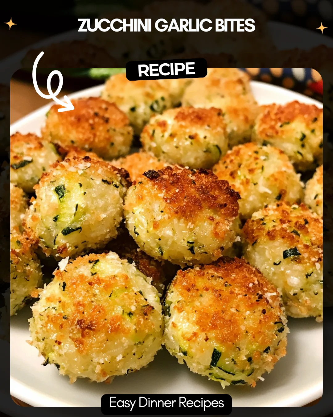 Zucchini Garlic Bites