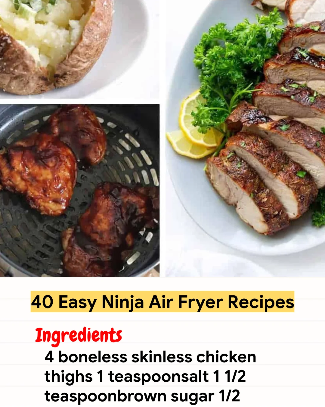 Air Fryer Recipe 40 Easy Ninja Air Fryer Recipes