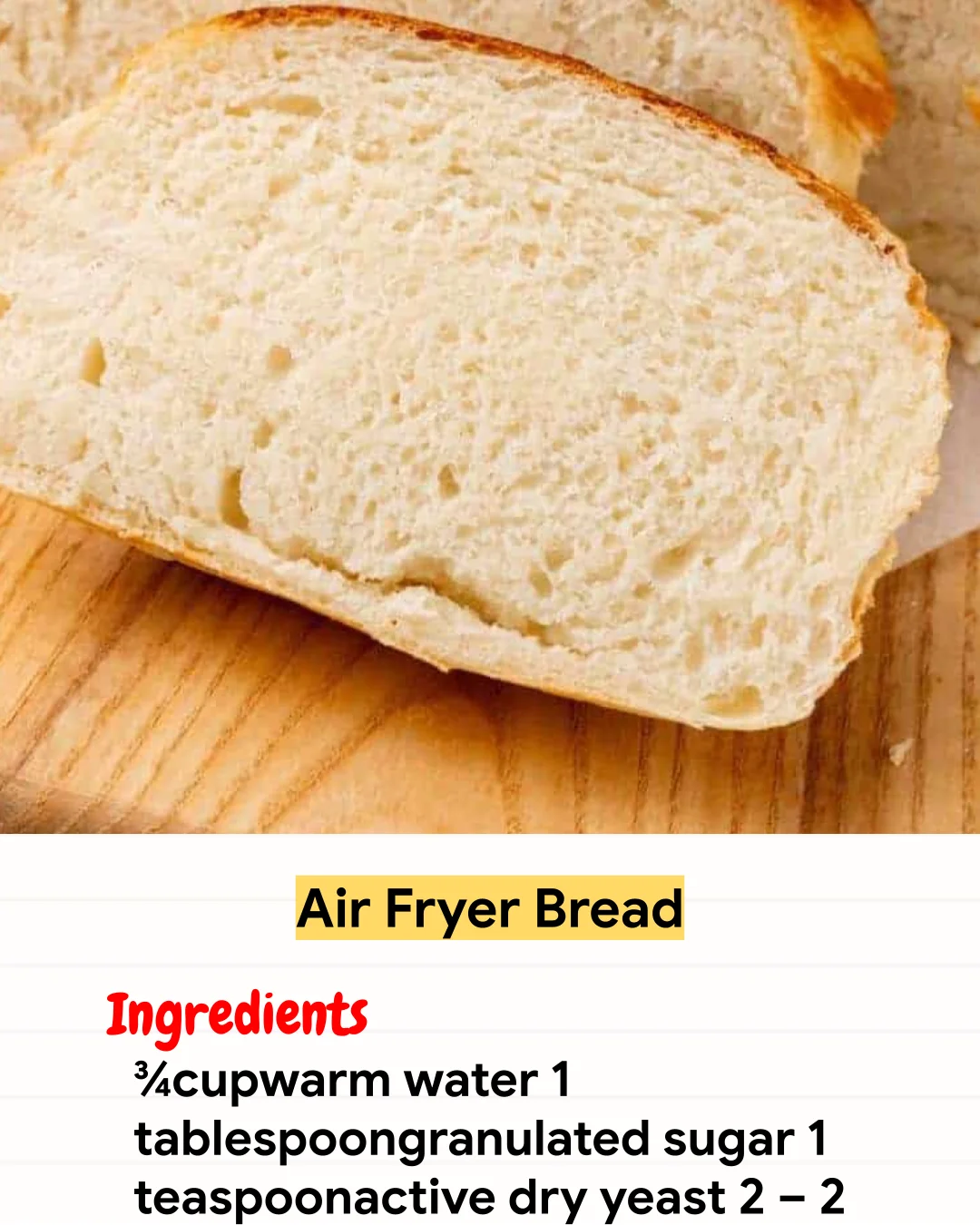 Air Fryer Recipe Air Fryer Bread