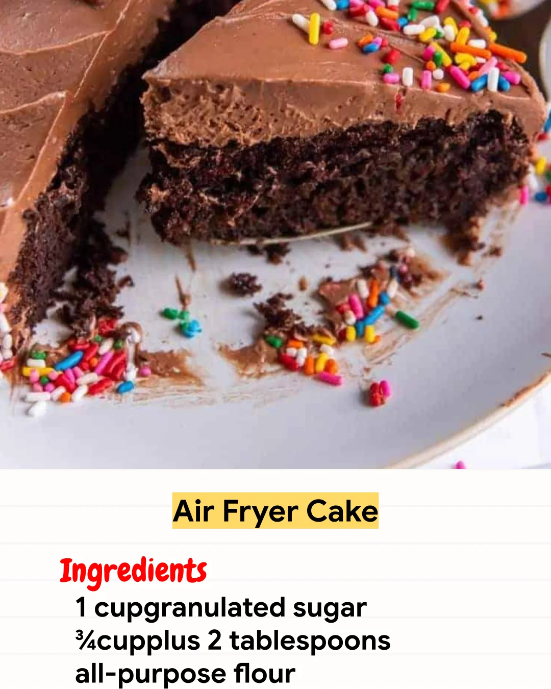 Air Fryer Recipe Air Fryer Cake