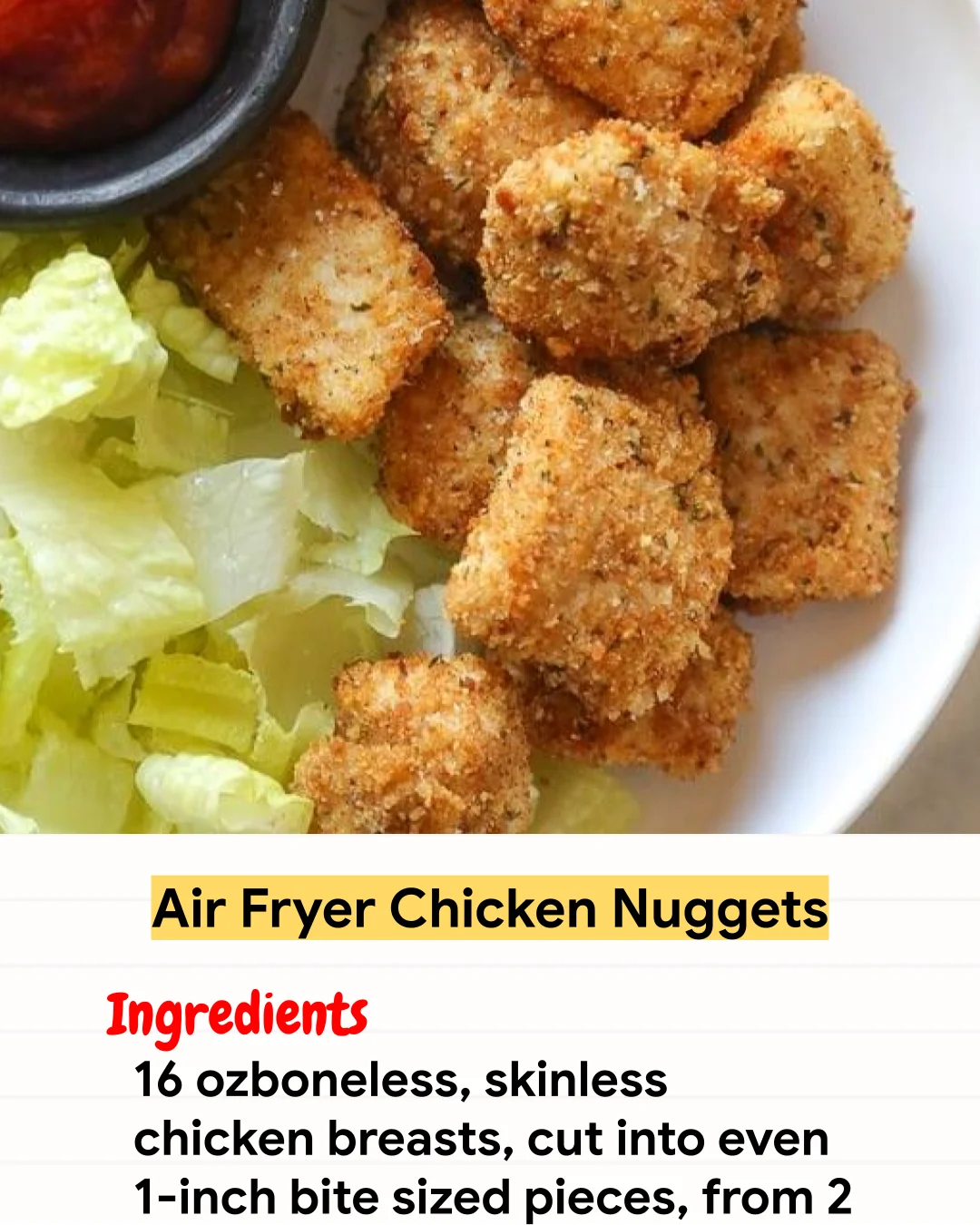 Air Fryer Recipe Air Fryer Chicken Nuggets