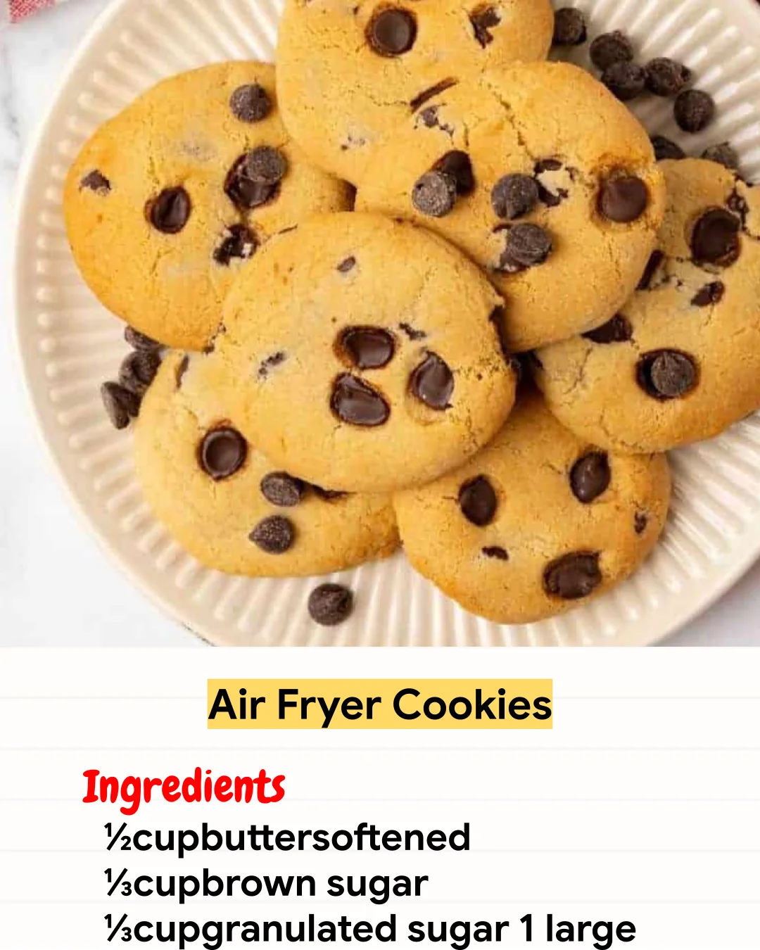 Air Fryer Recipe Air Fryer Cookies