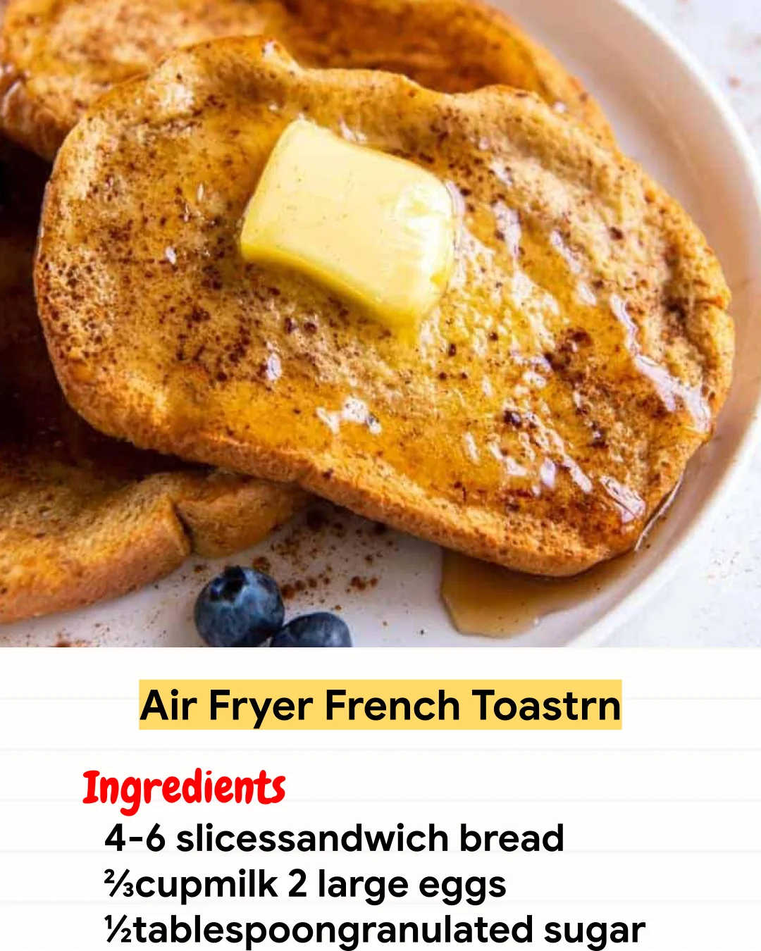 Air Fryer Recipe Air Fryer French Toastrn