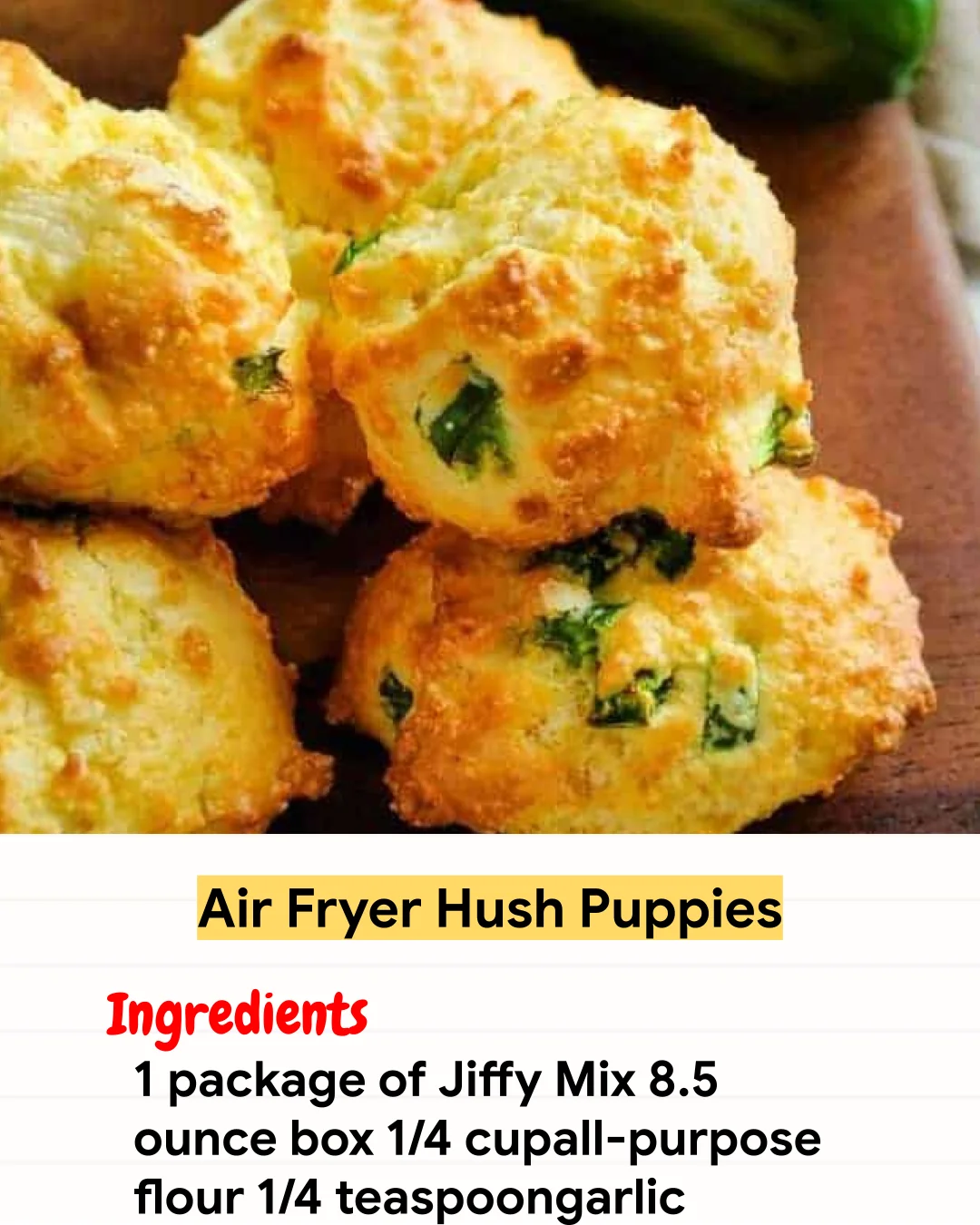 Air Fryer Recipe Air Fryer Hush Puppies