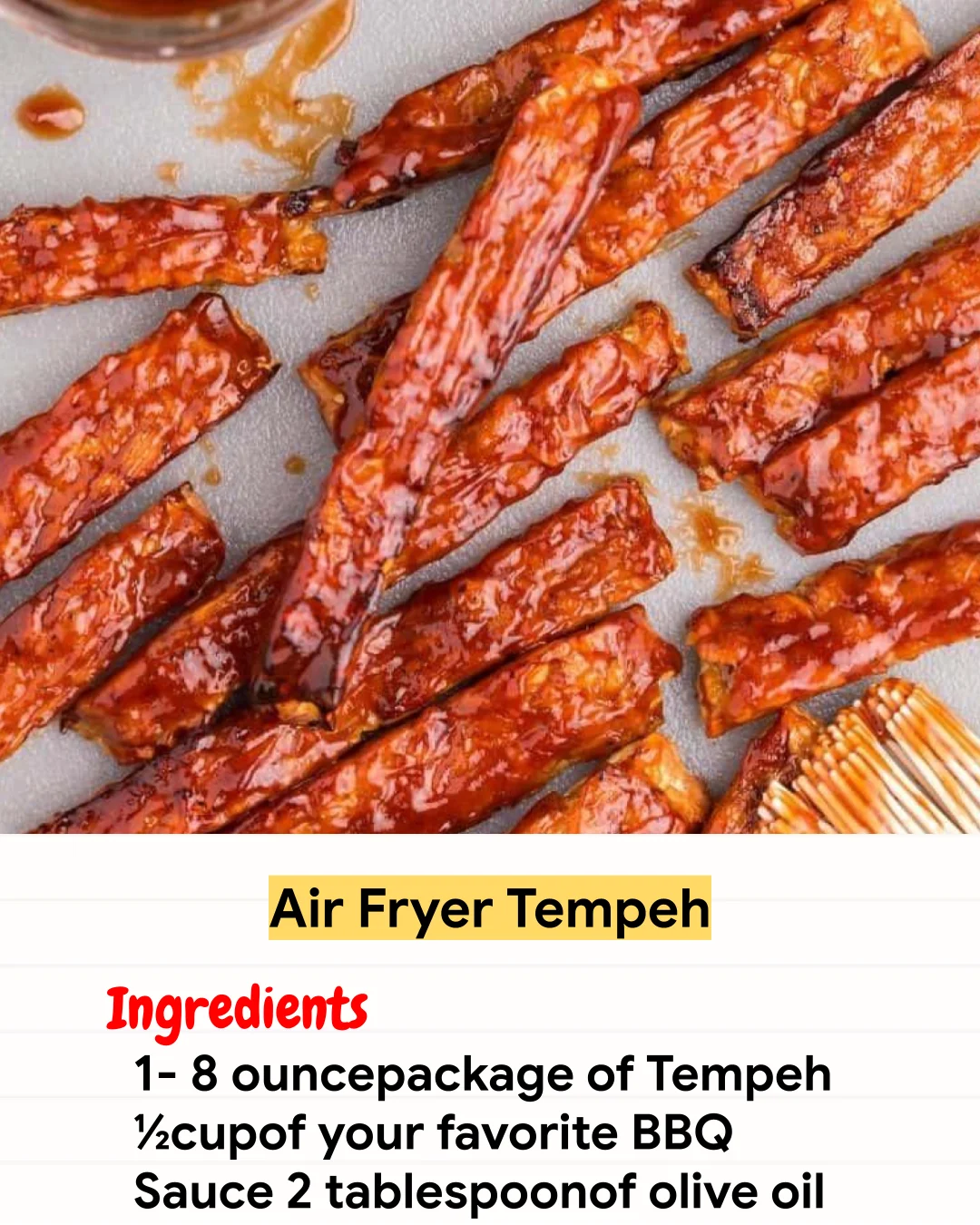Air Fryer Recipe Air Fryer Tempeh