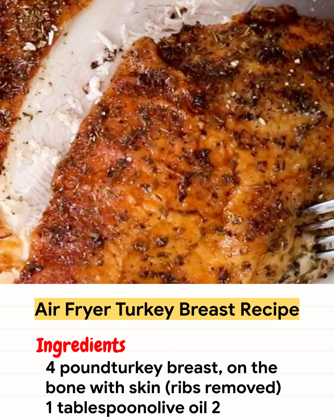 Air Fryer Recipe Air Fryer Turkey Breast Recipe