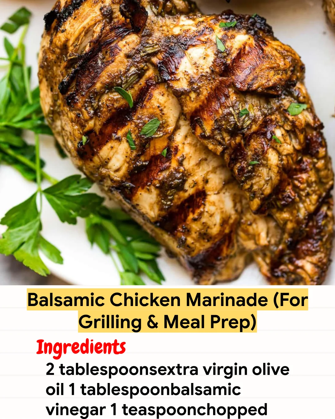 Air Fryer Recipe Balsamic Chicken Marinade (For Grilling & Meal Prep)