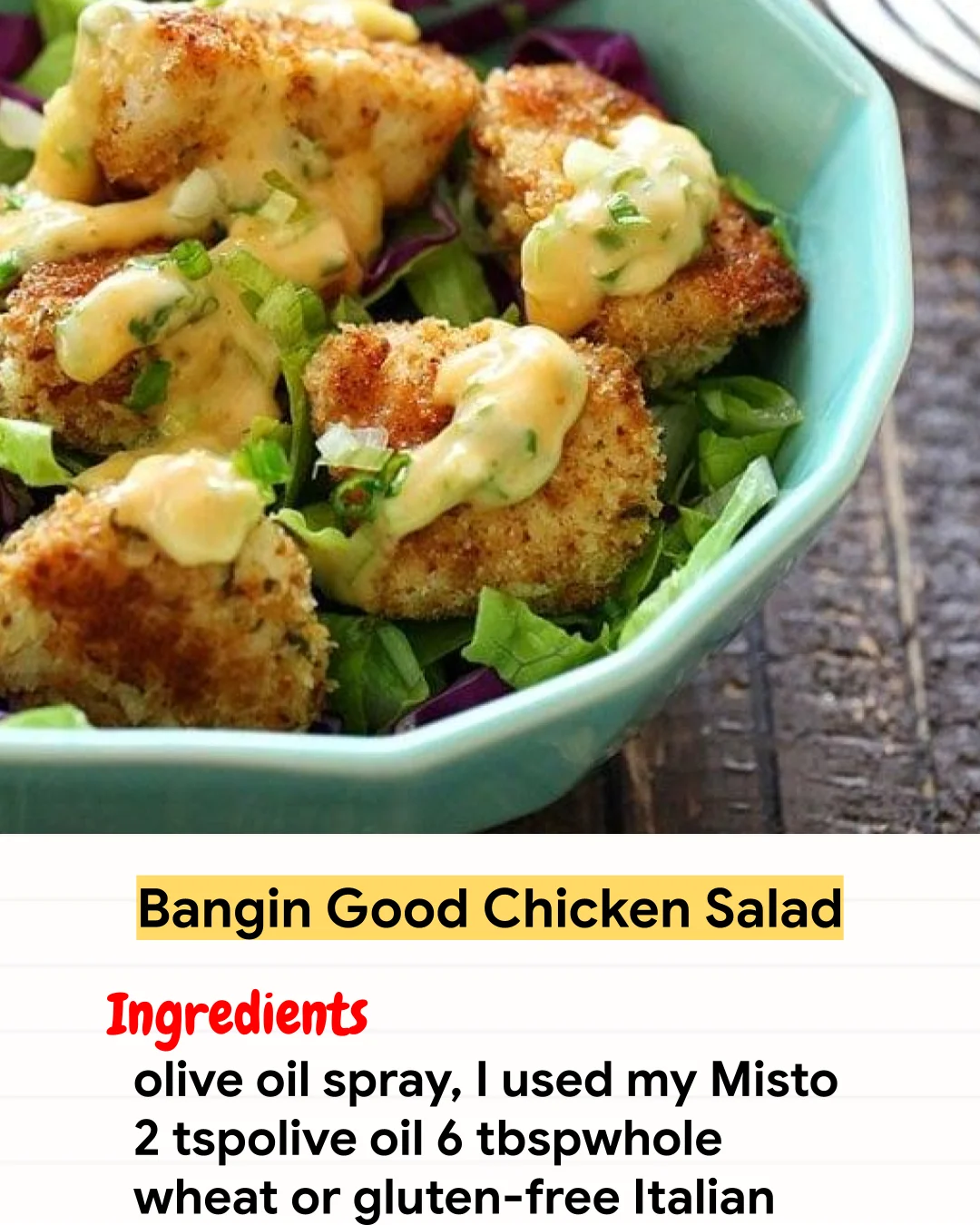 Air Fryer Recipe Bangin Good Chicken Salad