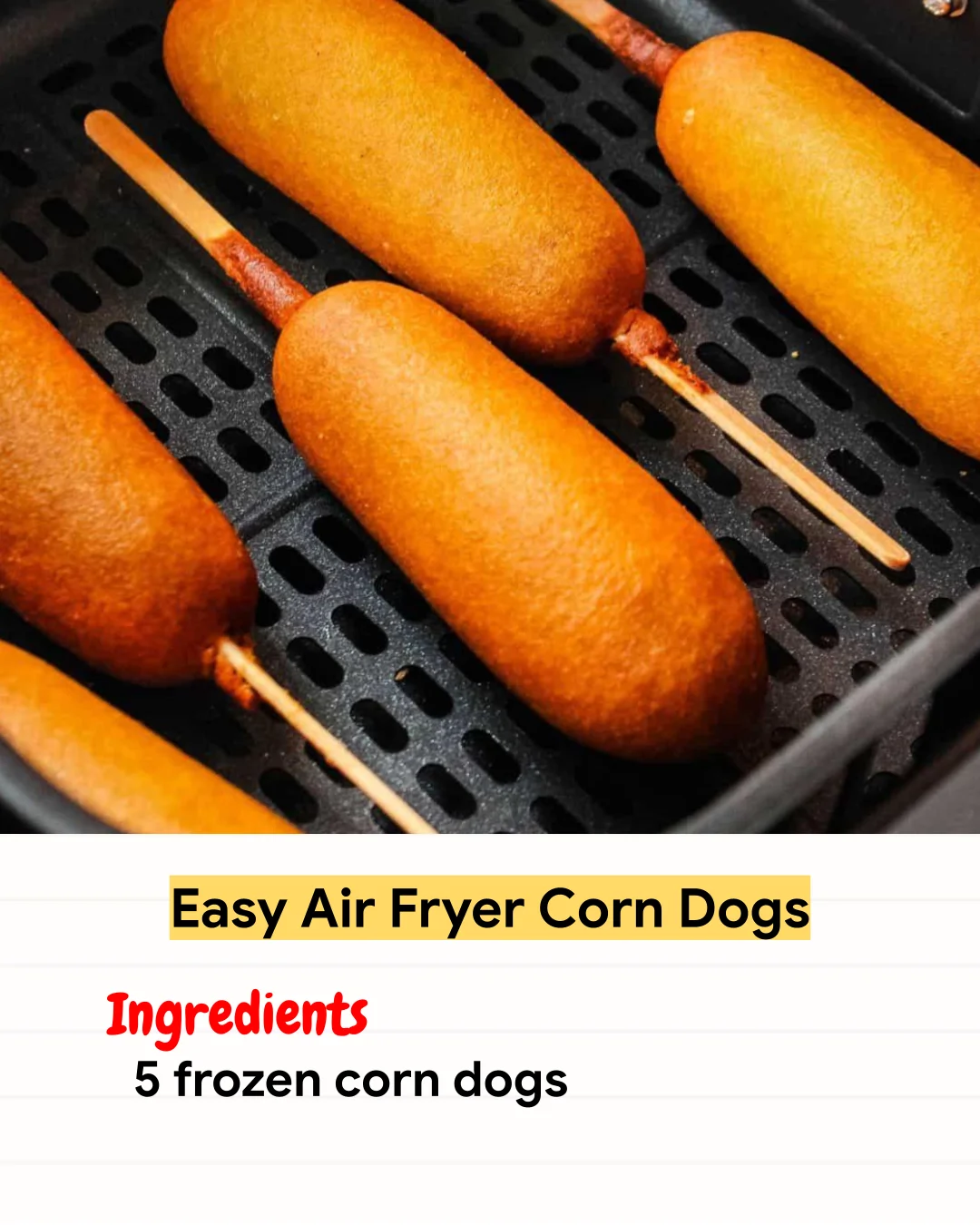 Air Fryer Recipe Easy Air Fryer Corn Dogs