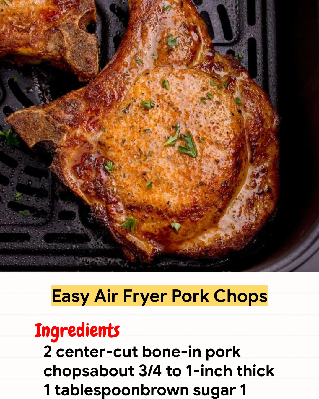 Air Fryer Recipe Easy Air Fryer Pork Chops