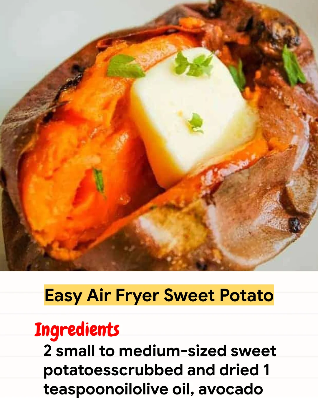 Air Fryer Recipe Easy Air Fryer Sweet Potato